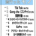 「2018年上半期 10代女子が選ぶトレンドランキング」モノ部門（TOP10）