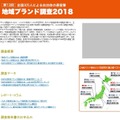 「地域ブランド調査2018」特設Webサイト