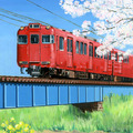 グランプリ作品「赤い電車の春」