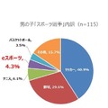 男の子「スポーツ選手」内訳