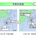 台風19号の予想天気図