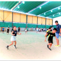 T&F.net KOBE 野口研治トレーナーとITCテニススクールのコラボ企画 「走り方教室」のようす