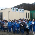 児童館開設を喜ぶ地元児童たち