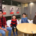 左よりTさん（父）、Sくん（小学3年生）、Kさん（小学5年生）、Wさん（母）