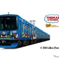 「京阪電車きかんしゃトーマス号2020」のラッピングイメージ。10000系にフルラッピングされる。12月31日までは記念のヘッドマークを掲出する予定。