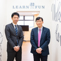 左から、Kids-UP取締役の辻球一氏とグローバル・コミュニケーション＆テスティング代表 梅澤直臣氏