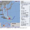 台風経路図（2020年9月3日12時）