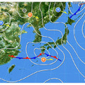 5月2日午前6時時点の天気図