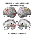 想起課題で生じた脳活動の上昇