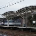 銚子への往路では鹿島線鹿島サッカースタジアム駅（写真）まで入線。同駅では留置線にも入線する。