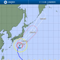 台風経路図