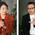 トークショーゲストの俳優の石井正則氏（右）とコーディネーターの藪本雅子氏（左）