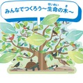 「みんなでつくろう～生命の木～」コーナーのイラスト