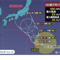 台風7号（ラン）の予想進路