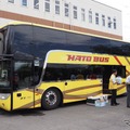 東京メトロ和光車両基地＆昭和鉄道高校探訪ツアー：はとバス車両は、スカニアのシャシーに架装したバンホール・アストロメガ