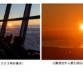 展望台から見た初日の出（2023年）のようす　(c) TOKYO-SKYTREE
