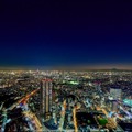 てんぼうパークから見ることができる夜景（南側・新宿方面）