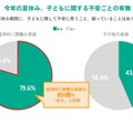 今年の夏休み、子どもに関する不安ごとの有無