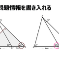 図形問題の解き方：問題情報を書き入れる