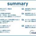 海外留学に関する意識調査サマリー