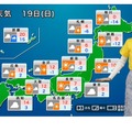 2025年1月19日の天気予報