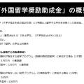 「トップユニバーシティ留学奨励助成金」