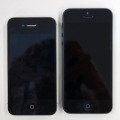 アップル iPhone 5（向かって右）と4S