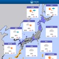 2025年9月13日の全国の天気予報（2025年9月11日11時発表）