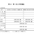 第一次入学者選抜 第一志願（募集人員と選抜の資料等）