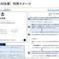 学修支援型AI（AI先輩）利用イメージ