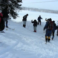 演習林でのスキー環境学習