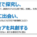 めざす学生像:「自らの足で探究し、破天荒に出会い、フロンティアを共創する」姿