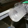 低温室に保管されているアイスコア