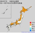 2週間気温予報