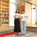 左から、ななさん（明海大学 ホスピタリティ・ツーリズム学部 観光専攻 4年生）とみくさん（明海大学 ホスピタリティ・ツーリズム学部 観光専攻 3年生）