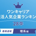 ワンキャリア 就活人気企業ランキング【理系編】