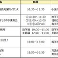河合塾講師による特別イベントスケジュール