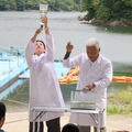 集めた水で水力発電