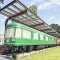 清瀬市立中央公園内に設置されている「夢空間」のダイニングカーとラウンジカー