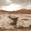 荒涼とした大地が続くムーンバレー……アタカマ砂漠 / チリ
