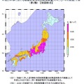 2013春 都道府県別 花粉症飛散量予測（第2報）＜地図形式＞