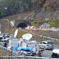 通行止めが続く笹子トンネル（2012年12月）