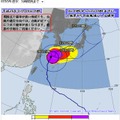 暴風域に入る確率