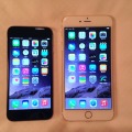 左からiPhone 6、iPhone 6 Plus