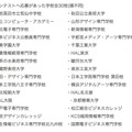 コンテストへ応募があった学校全30校(順不同)