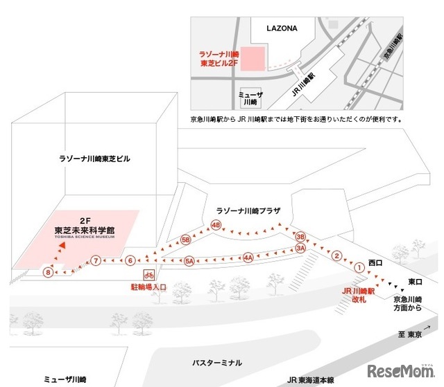 東芝科学未来館へのアクセス