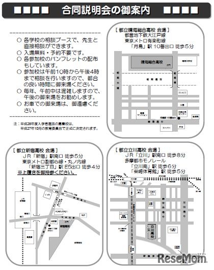 合同説明会会場