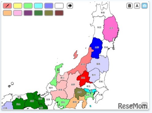 色塗りしながら日本地図を覚えよう 無料白地図ipadアプリ Imappaint