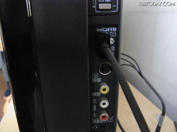 薄型テレビとの接続はHDMIケーブル1本のみ 薄型テレビとの接続はHDMIケーブル1本のみ