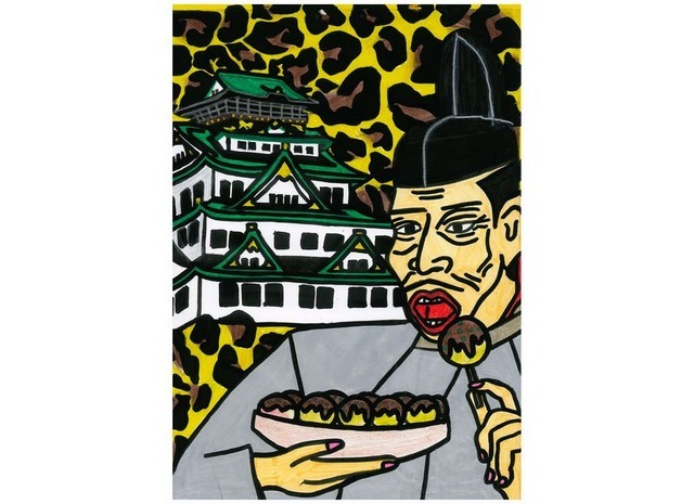 「現代大阪の食文化を満喫する秀吉」